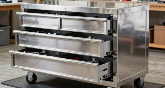 top stainless tool cabinets