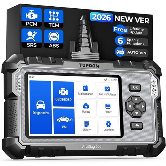 TOPDON AD500 OBD2 Scanner with AutoVIN and Battery Test