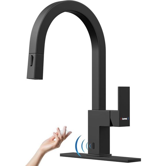 DAYONE Touchless Modern Kitchen Faucet with Pull Down Sprayer