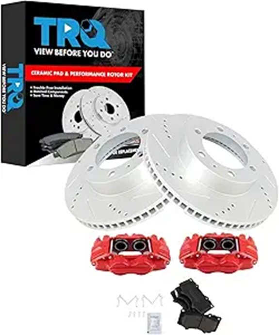 TRQ Brake Pad & Rotor Kit for Toyota 4Runner/FJ Cruiser