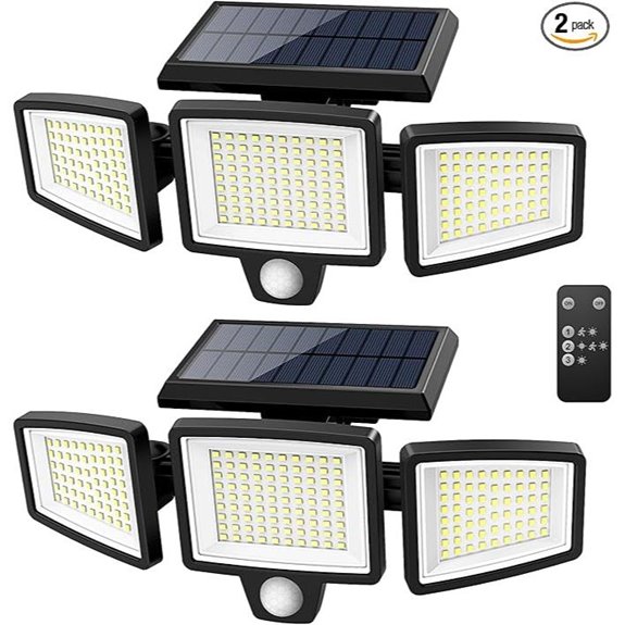 Tuffenough Solar LED Security Flood Lights (2 Pack)