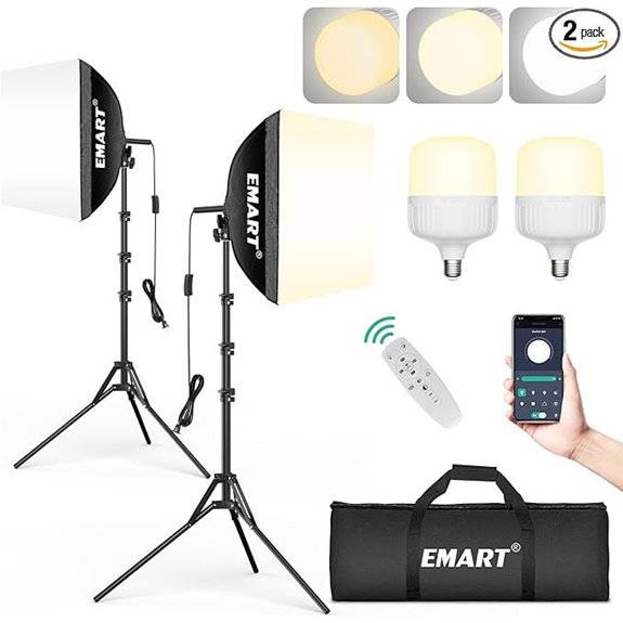 EMART 16x16 Softbox Lighting Kit (2 Pack)