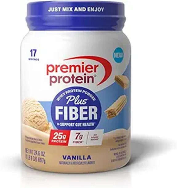 Premier Protein Powder Plus Fiber Vanilla