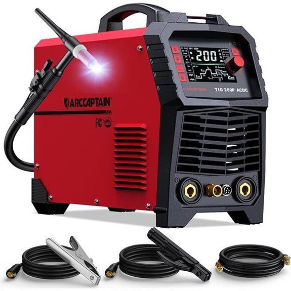 ARCCAPTAIN TIG Welder AC/DC 200Amp 7-in-1