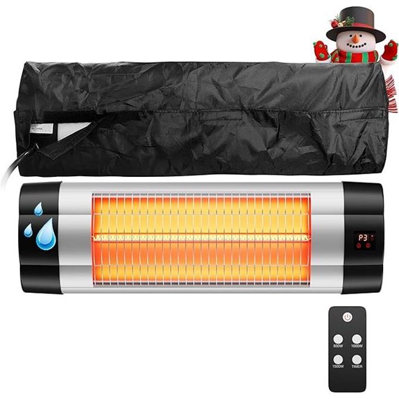 Wall Mounted Infrared Heater with Instant Warmth