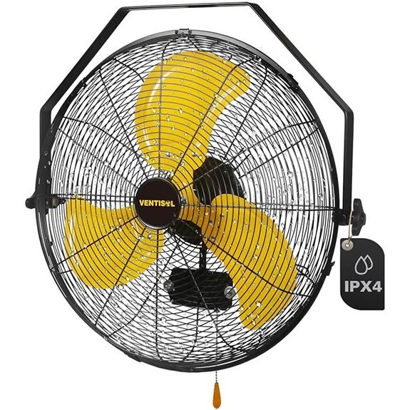 VENTISOL 20-Inch Waterproof Wall Mount Fan