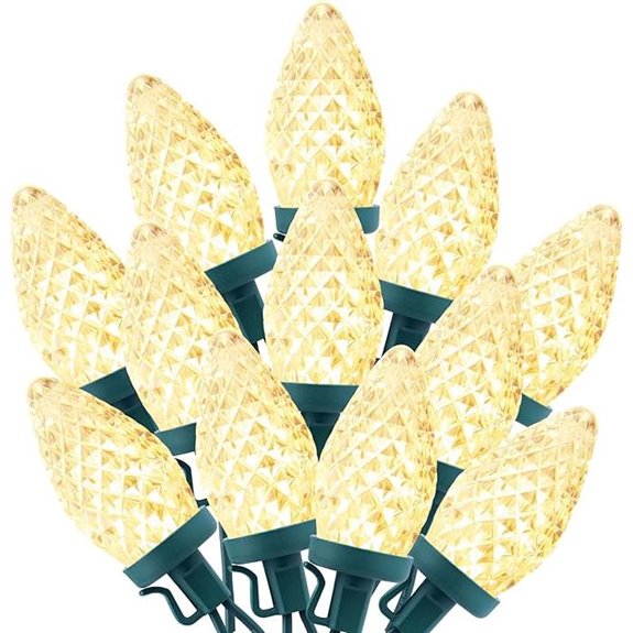 C9 LED Christmas String Lights Waterproof 66ft