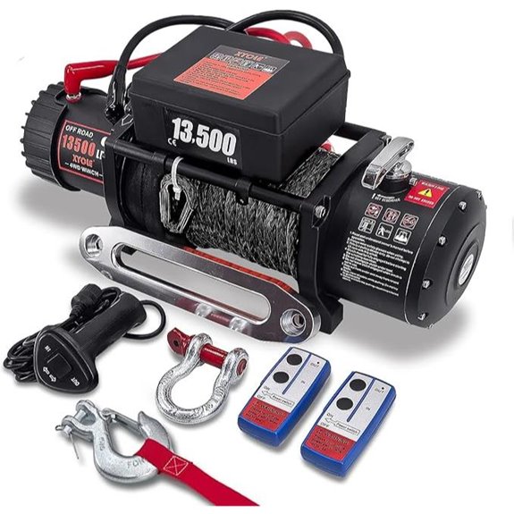 Winch 13500lbs Waterproof Electric Towing with Remote