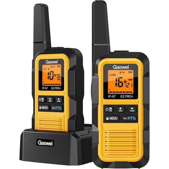 G2pro+ Waterproof Long Range Walkie Talkies (2 Pack)