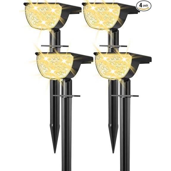 Outdoor Solar Spot Lights (4 Pack) Waterproof IP65