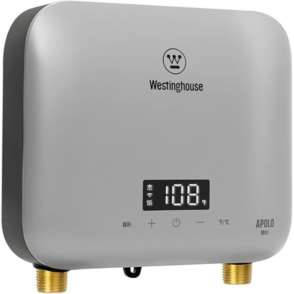 Westinghouse Apolo Mini Tankless Water Heater with WiFi