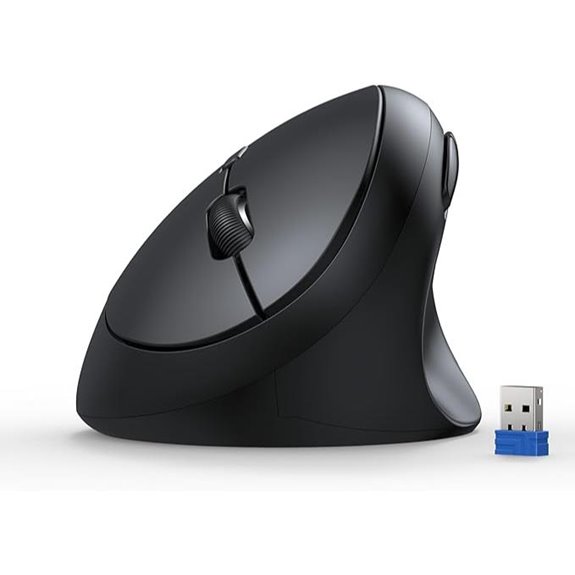 TECKNET Wireless Vertical Mouse with Adjustable DPI
