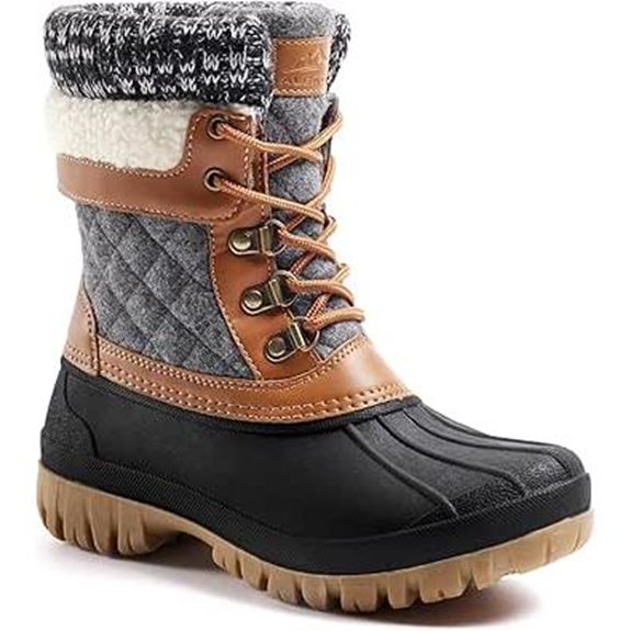 ALEADER Womens Winter Snow Boots | Waterproof Shell | Duck Boots