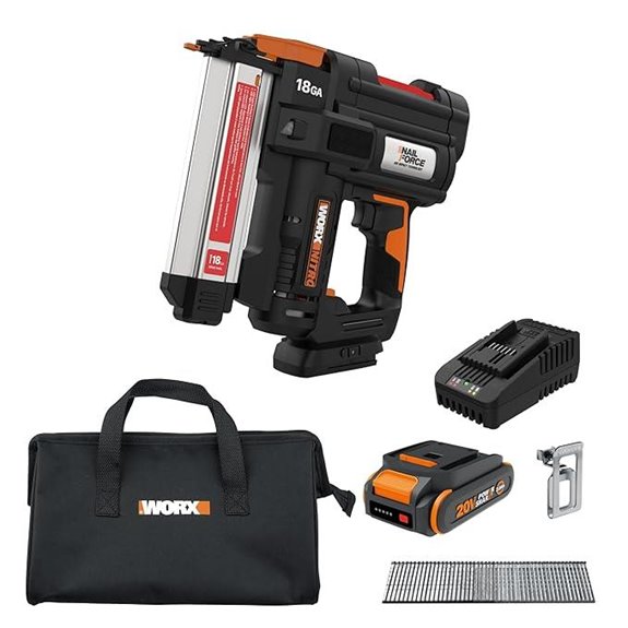 Worx Nitro 20V Cordless Brad Nailer (WX842L)