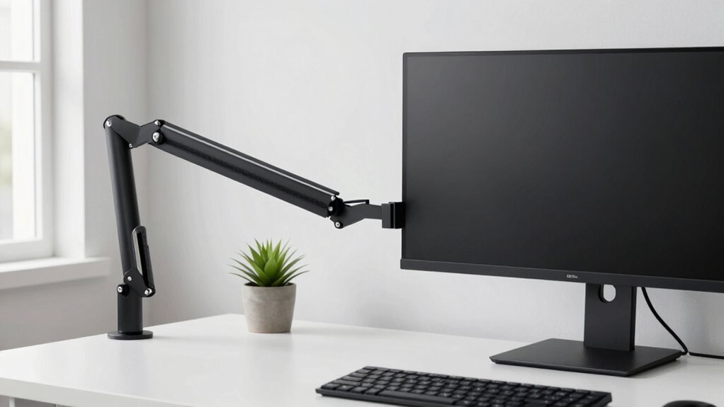 adjustable ergonomic monitor setup