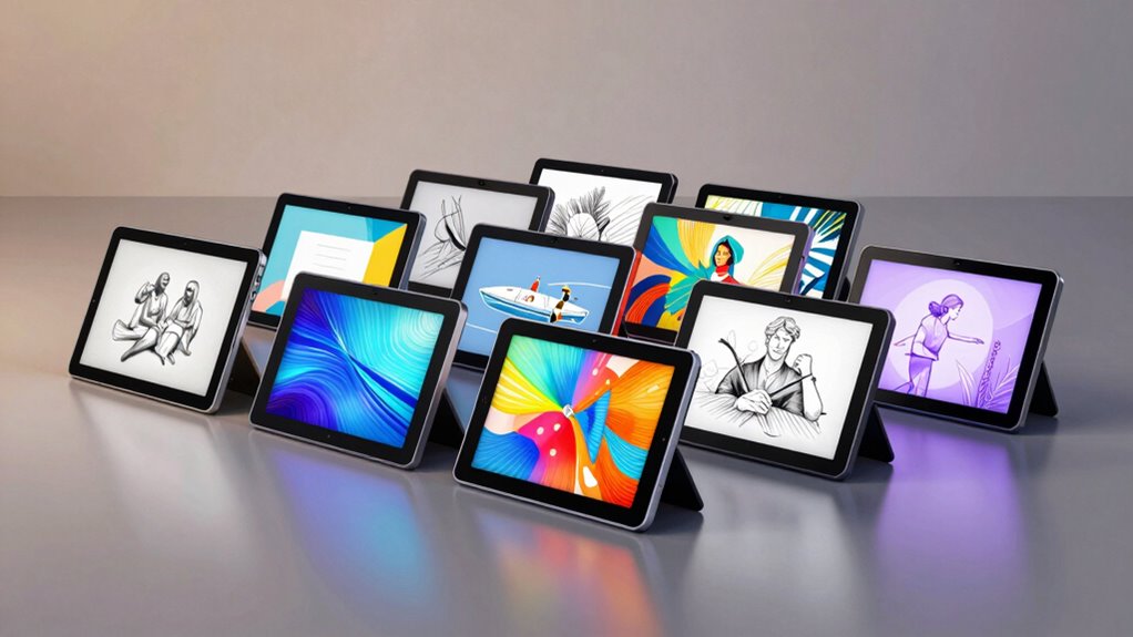 top screen drawing tablets
