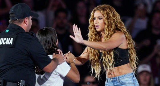 Shakira Prevents Bodyguards From Confronting Stage Invader