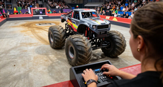 Geneva Keller Performs At Hallenstadion With Monster Trucks
