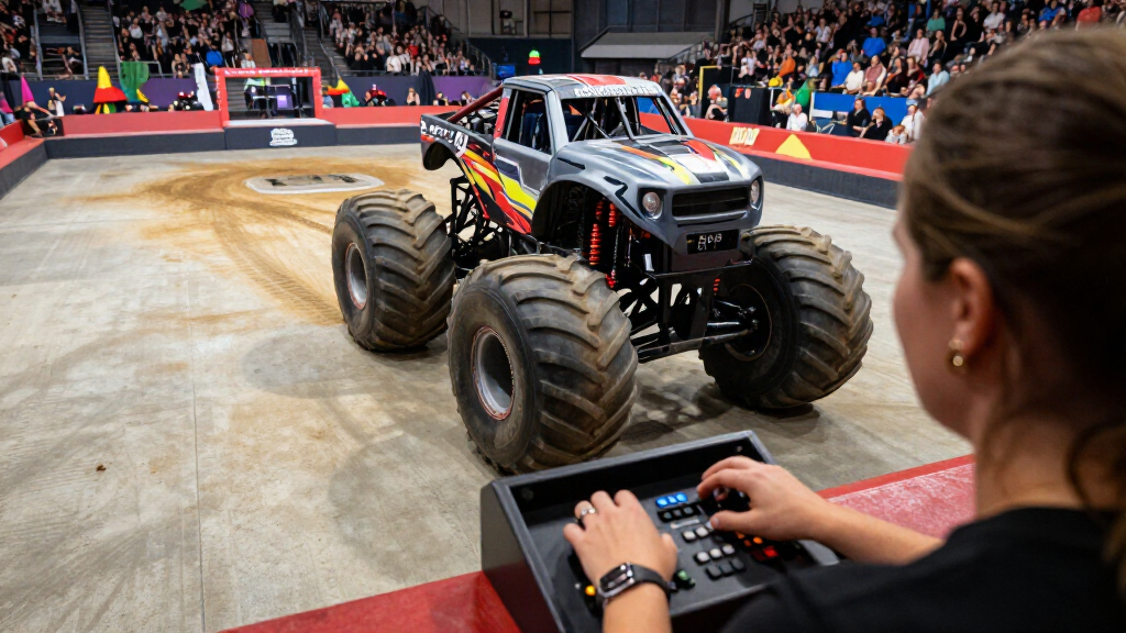 Geneva Keller Performs At Hallenstadion With Monster Trucks
